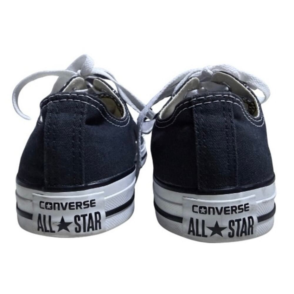 Converse Low Top Sneakers Lace Up Mens Size 9 Black - Picture 7 of 10